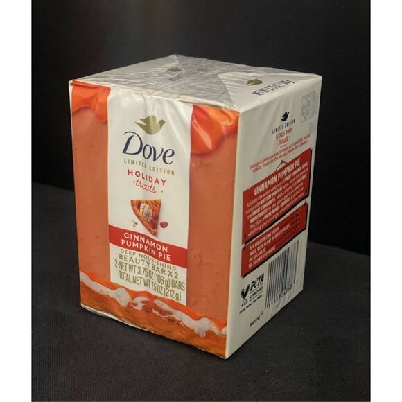 Dove Holiday Limited Edition Bars of Soap Set of 5 Cinnamon Pumpkin Pie - Picture 1 of 4